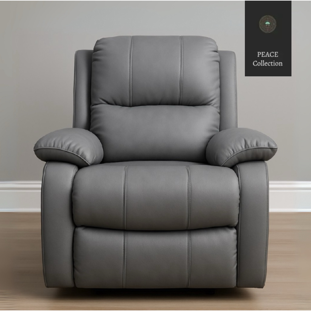 PeaceCollection เก้าอี้รีไคเนอร์ Recliner หนัง PU กันฝุ่น เช็ดทำความสะอาดได้ง่าย ไม่แข็งกระด้าง