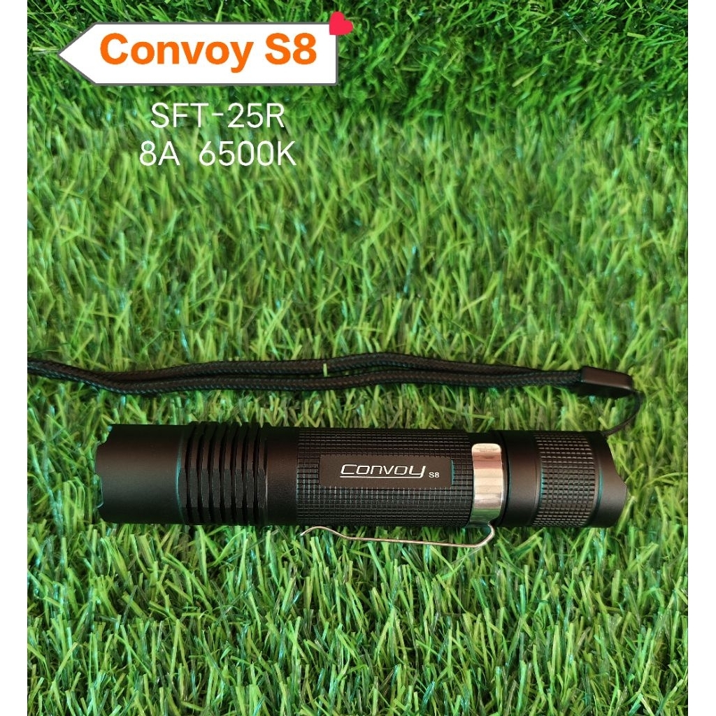 Convot S8 Driver 8A มาในหลอด SFT-25R สว่าง2100ลูเมน INR18650*1(ไม่มีแถม)