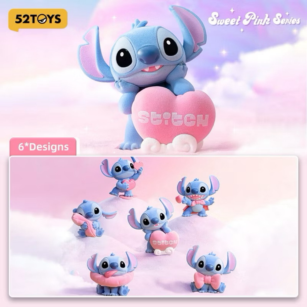 ร้าน🇹🇭 พร้อมส่ง✨ โมเดลได้ 1ตัว - Disney - Stitch - Sweet Pink Series by 52Toys