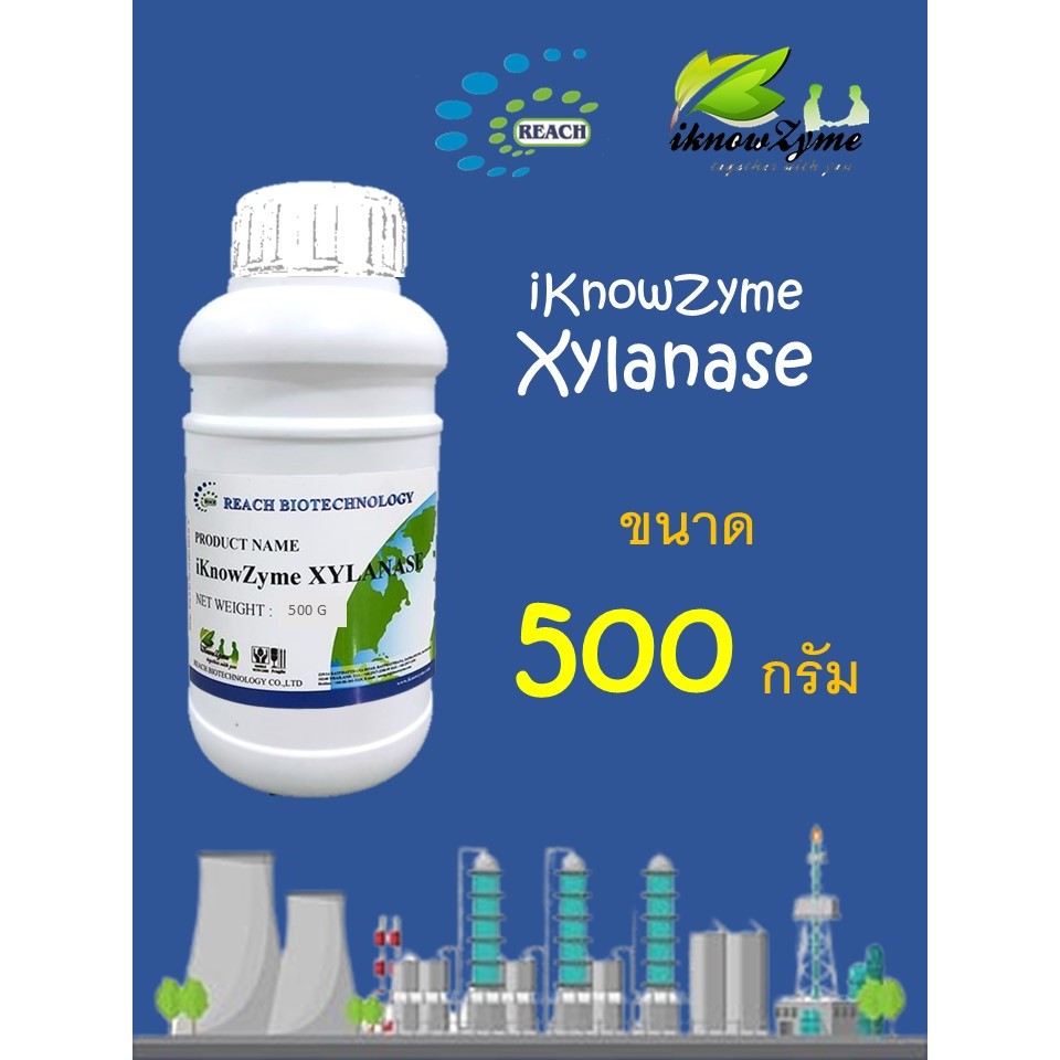 iKnowZyme Xylanase เอนไซม์ไซลาเนส ขนาด 500 กรัม