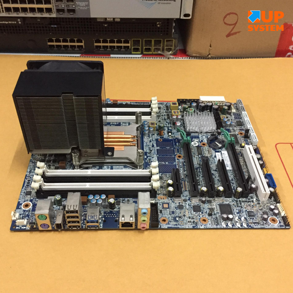 Mainboard เมนบอร์ด + ฮีตซิงค์ / For HP Workstation Z420 / 618263-001 / FMB-1101 / LGA_2011 (มือสอง)