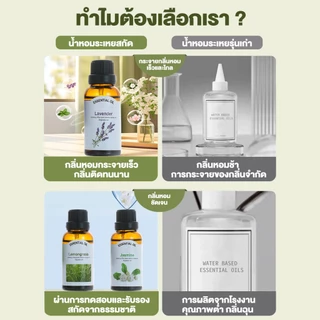 [30มล.] น้ำมันหอมระเหย สำหรับเตาอโรม่า น้ำหอมเครื่องพ่นไอน้ำ ลาเวนเดอร์ ตะไคร้ ยูคาลิปตัส เปเปอร์มิ้น เครื่องพ่นอโรม่า