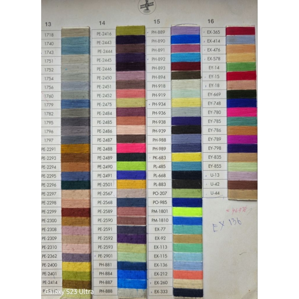 ด้ายวีนัส วี-สปัน 550 ม. คละสี รูปที่ 6