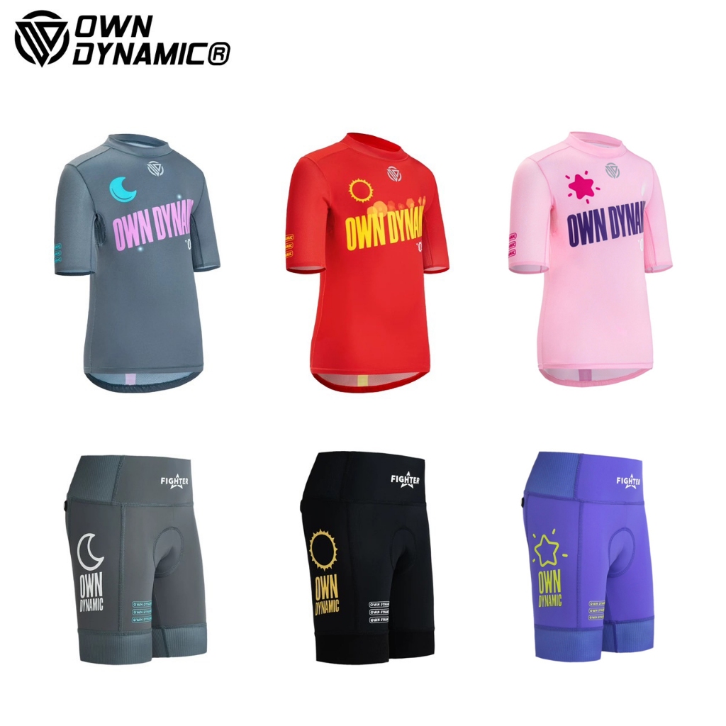 ชุดจักรยานเด็ก Own Dynamic OD รุ่น Sun Moon Star เสื้อขาไถ กางเกงขาไถ