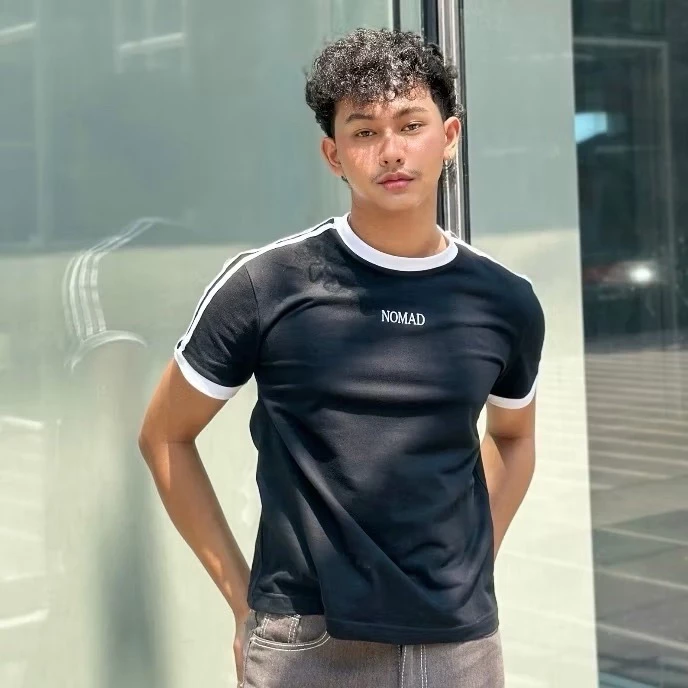 NOMAD RINGER TEE รุ่น 2 (แถบแขน3 เส้น)