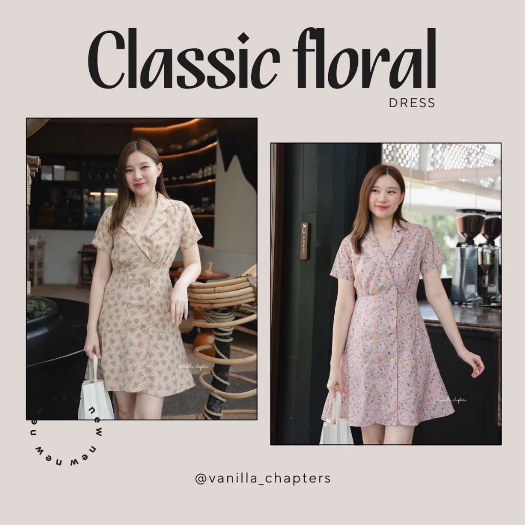 Classic floral dress  (vanilla_chapters)