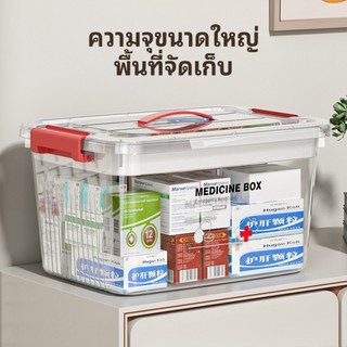 กล่องเก็บของ กล่องเก็บยา กล่องปฐมพยาบาล มี 3 ​​ขนาดให้เลือก การออกแบบที่เรียบง่ายความจุสูง พร้อมที่จับ เอนกประสงค์
