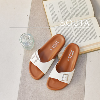 Souta.Shoes - The Choco Sandals // รองเท้าแตะ แบบสวม พื้นสีน…