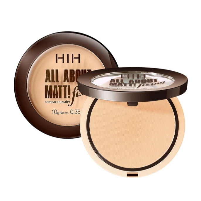 HIH All About Matte Powder แป้ง HIH แป้งพัฟผสมรองพื้น เนื้อแมตต์ มี 3 เฉดสีให้เลือกตามสีผิว