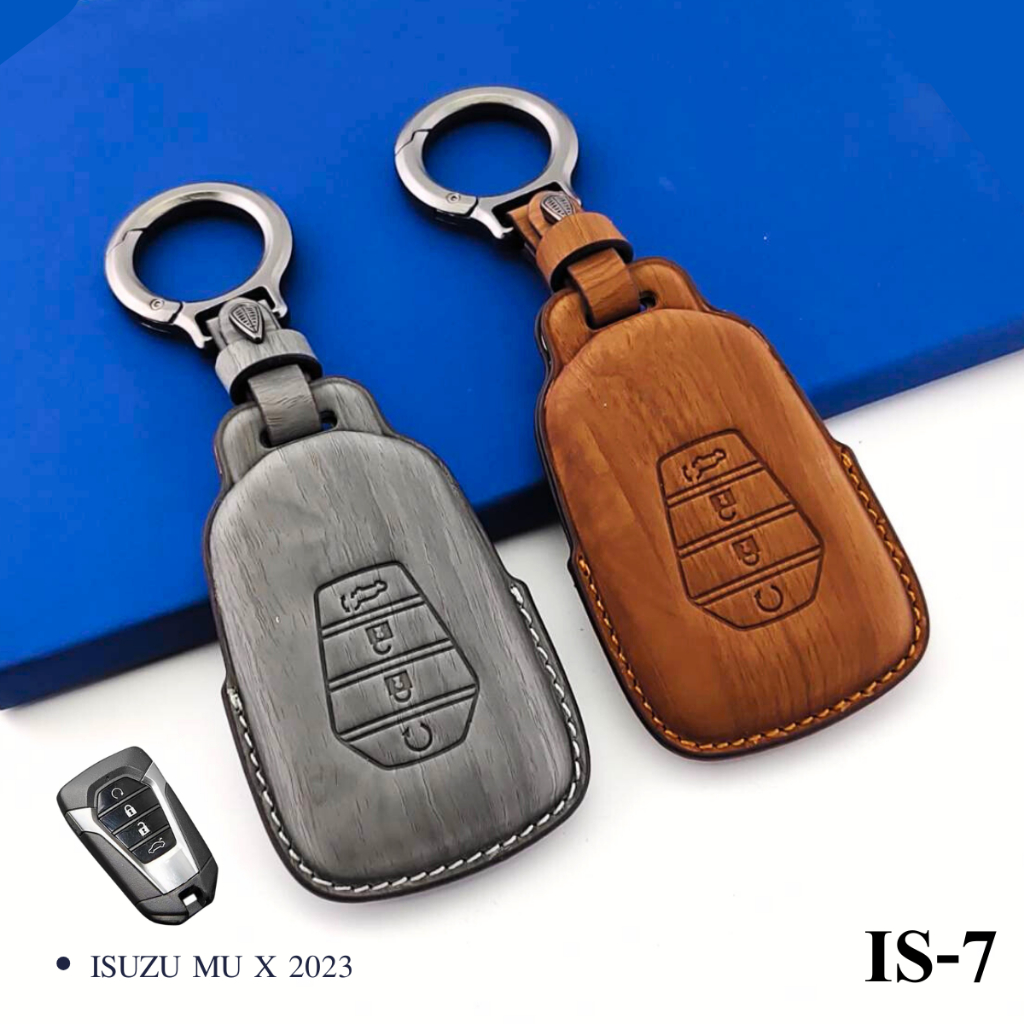 ปลอกหุ้มกุญแจรถ ISUZU เคสหนังกุญแจ ตรงรุ่น Isuzu D-max MU-X 2020 ซองหนังสี