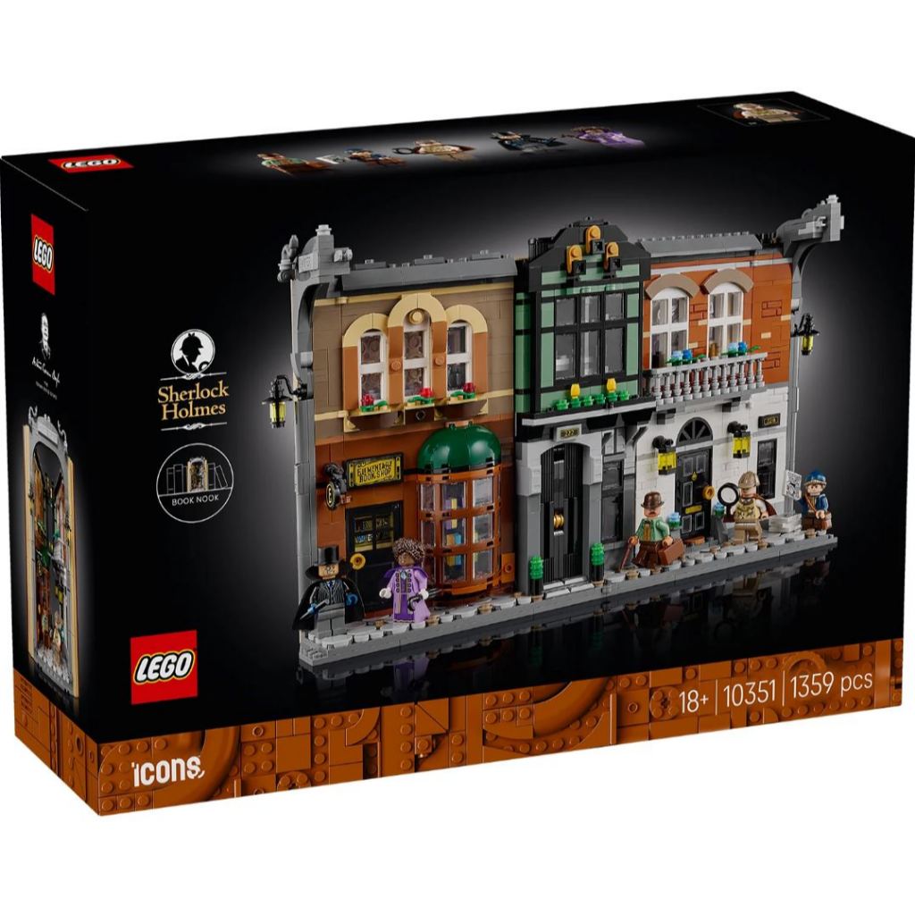 LEGO® ICONS Sherlock Holmes: Book Nook 10351