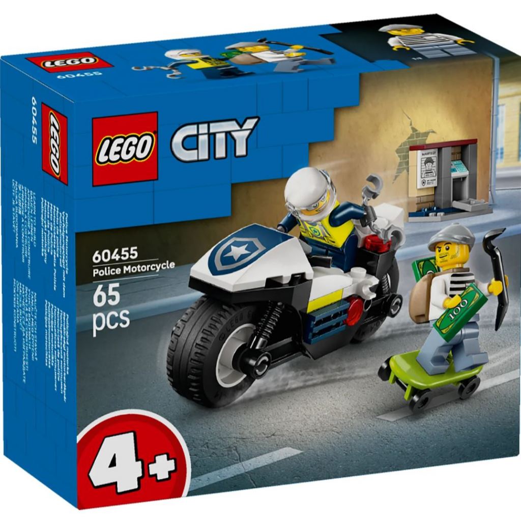 LEGO® City Police Motorcycle Chase 60455