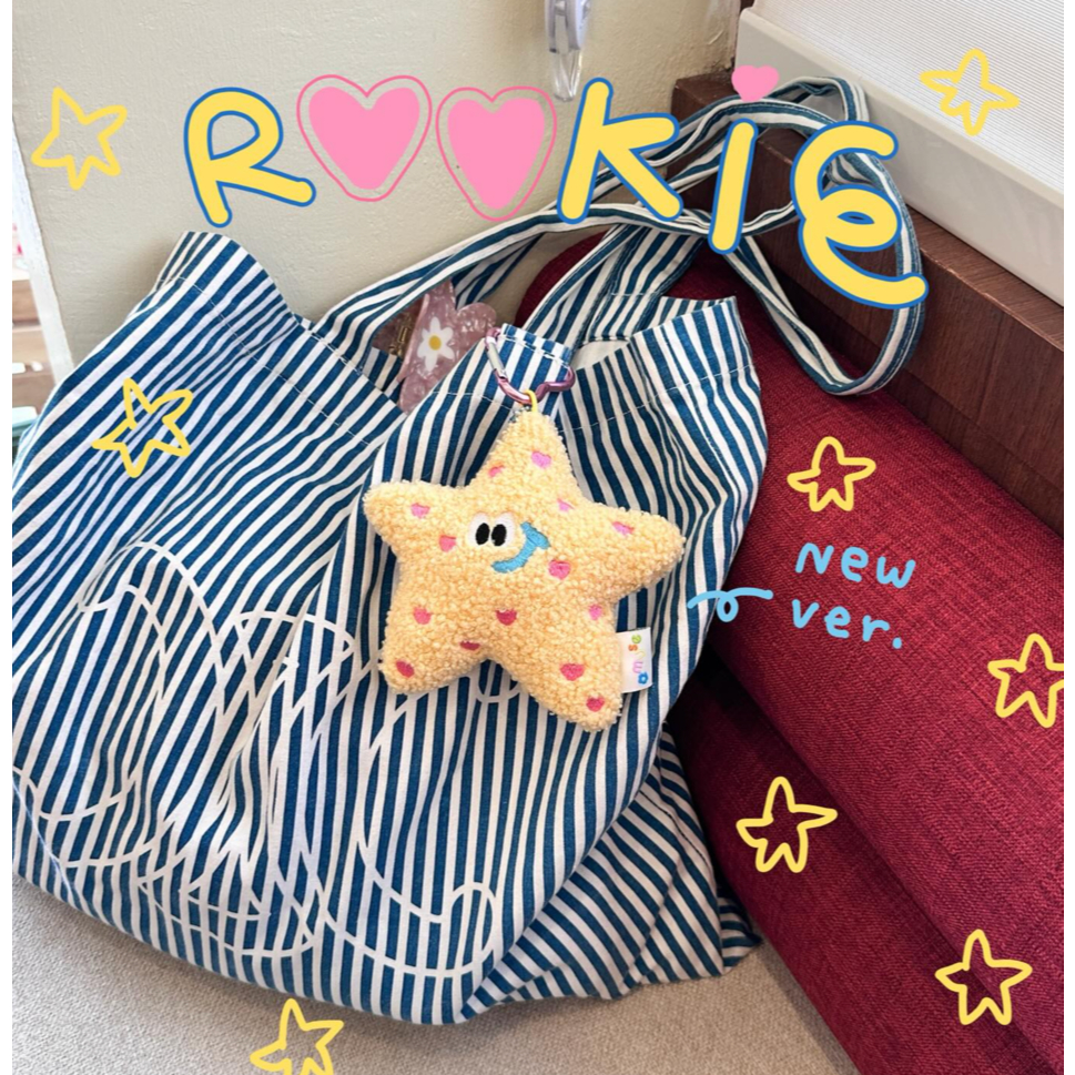 amuse.stuff-NEW VER.ROOKIE my little star ตุ๊กตาพวงกุญแจรูปดาวชุบแป้งทอด