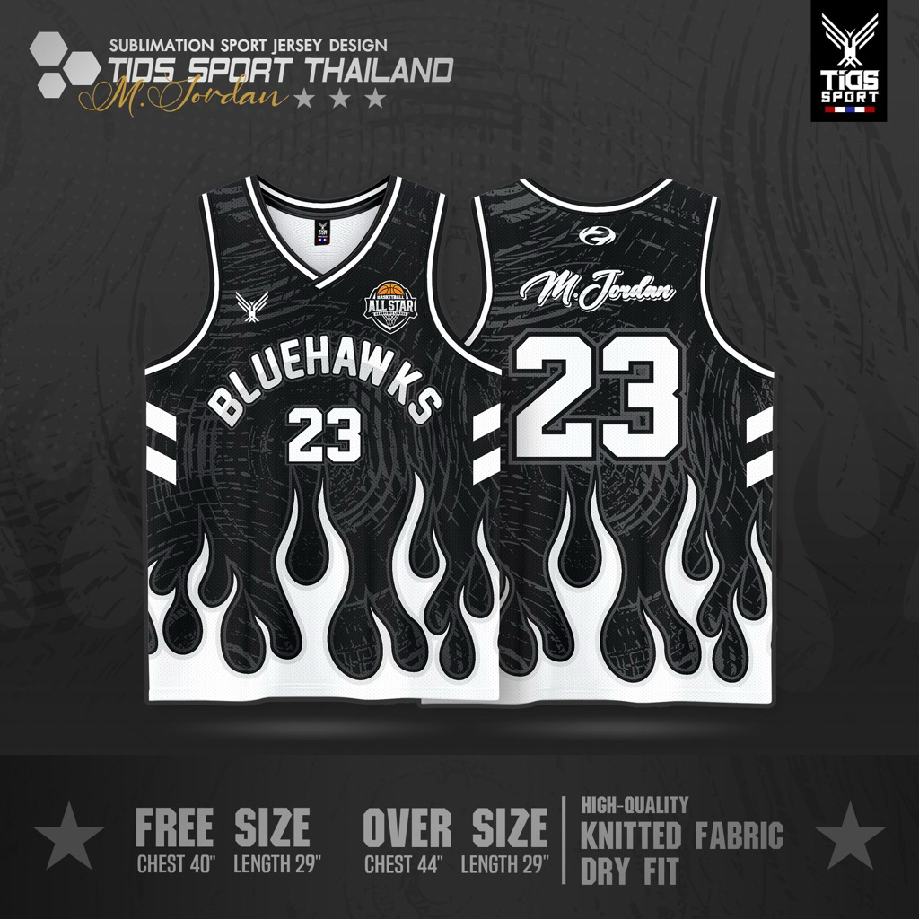 💙เสื้อบาส🏀🔥 เสื้อกล้ามกีฬา ลายไฟ เบอร์23 แบรนด์แท้💯 ใส่ได้ทั้งชายและหญิง