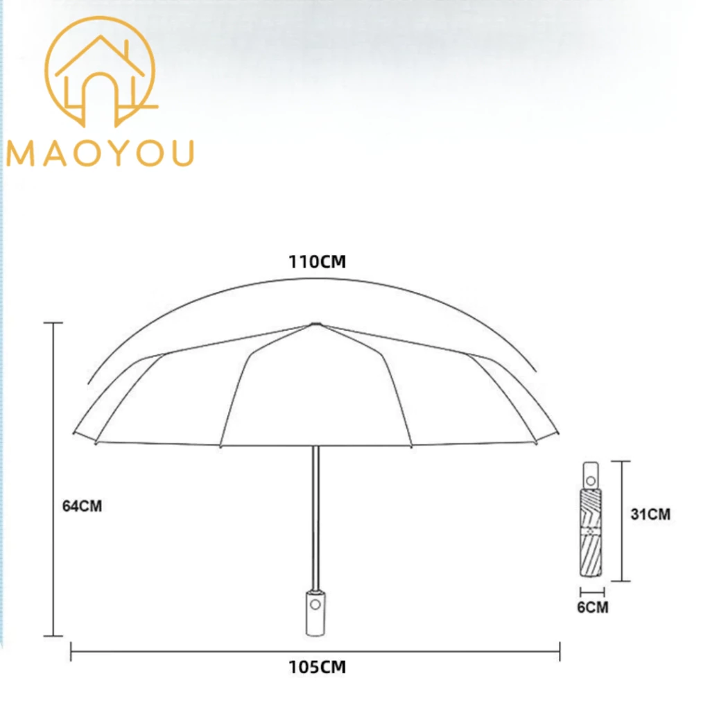 MAOYOU ร่มพับกันลมกัน UV thumbnail 7