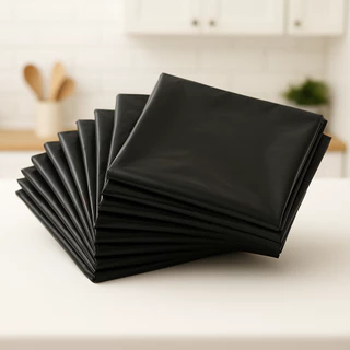 ถุงขยะดำ กันน้ำ หนา120-160ไมครอน บรรจุ 1 กก./แพ็ค ขนาด18x20/23x30/24x28/28x36/30x40/36x45/40x60นิ้ว