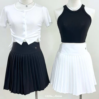 LITTLE KOREA - รุ่น Tiny Pleats ยาว 15”-16” 6 สี เอว 23”-31” กระโปรงเทนนิสทรงพลีท มีซับใน