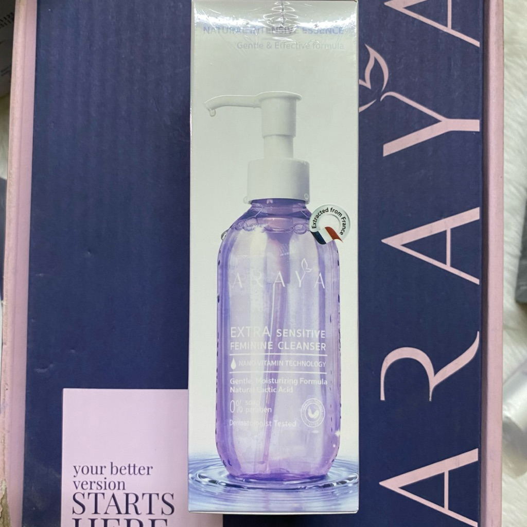ARAYA cleanser sensitive อารยา สบู่เหลวอนามัย เพื่อจุดซ่อนเร้น200มล feminine
