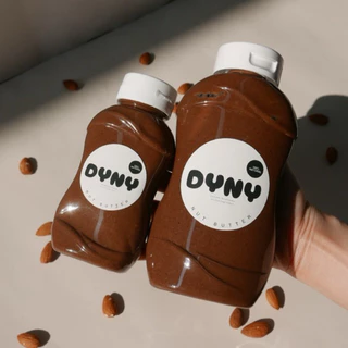 DyNy Chocolate Almond Butter เนยถั่วอัลมอนด์รสชอกโกแลต ไม่ใส่น้ำตาล ไม่ใส่น้ำมัน ทำจากอัลมอนด์และ cocoa powder หวานน้อย