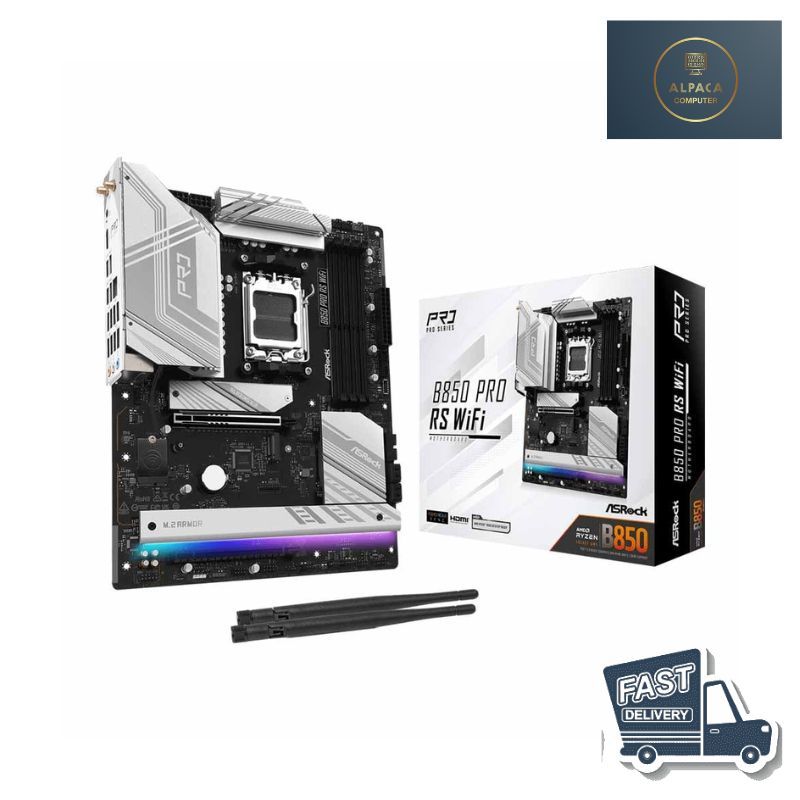 ASROCK MAINBOARD B850 PRO RS WIFI (AMD SOCKET AM5 ATX) สินค้าพร้อมส่ง