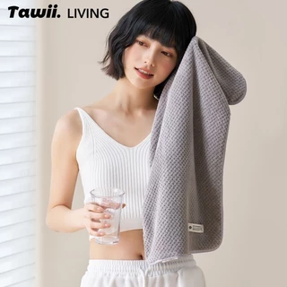 Tawii. ผ้าเช็ดตัว 35*75cm ผ้าขนหนู เนื้อนุ่ม ผ้าเช็ดผม ซับน้ำดีขนไม่หลุด ไมโครไฟเบอร์