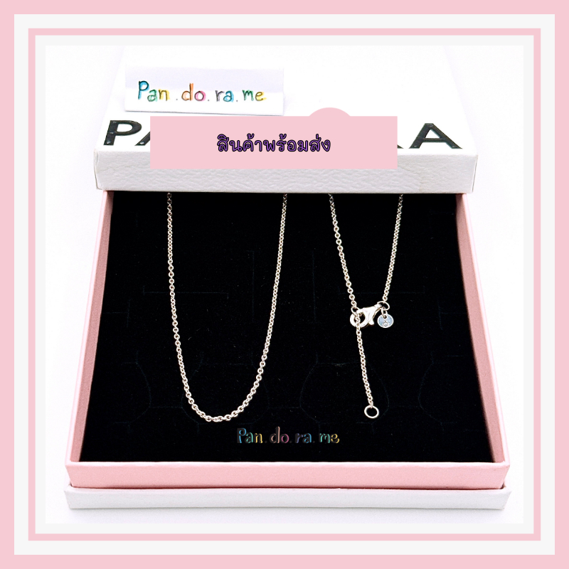 [พร้อมส่ง สินค้าแท้ 💯] หนา 1.5mm สร้อยคอแถมกล่อง Classic Cable Chain Necklace 45 CM - รูปที่ 2