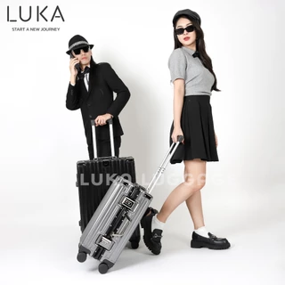 [รับประกัน5ปี]LUKA กระเป๋าเดินทาง เฟรมอลูมิเนียม 20 24 28 นิ้ว บอดี้ PC+ABS ตัวล็อค Stand Lock ตั้งรหัส 3 หลัก