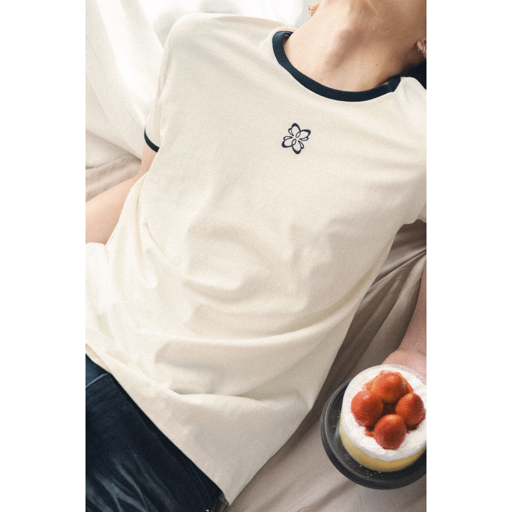 WOE Ringer T-Shirt (Off-white)