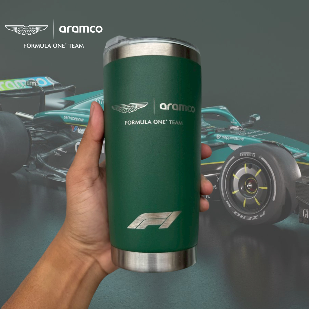 ใหม่!! แก้วเก็บความเย็น 🏎️ฟอร์มูลาวัน Formula 1 ทีม F1 Aston Martin ขนาด 20 ออนซ์
