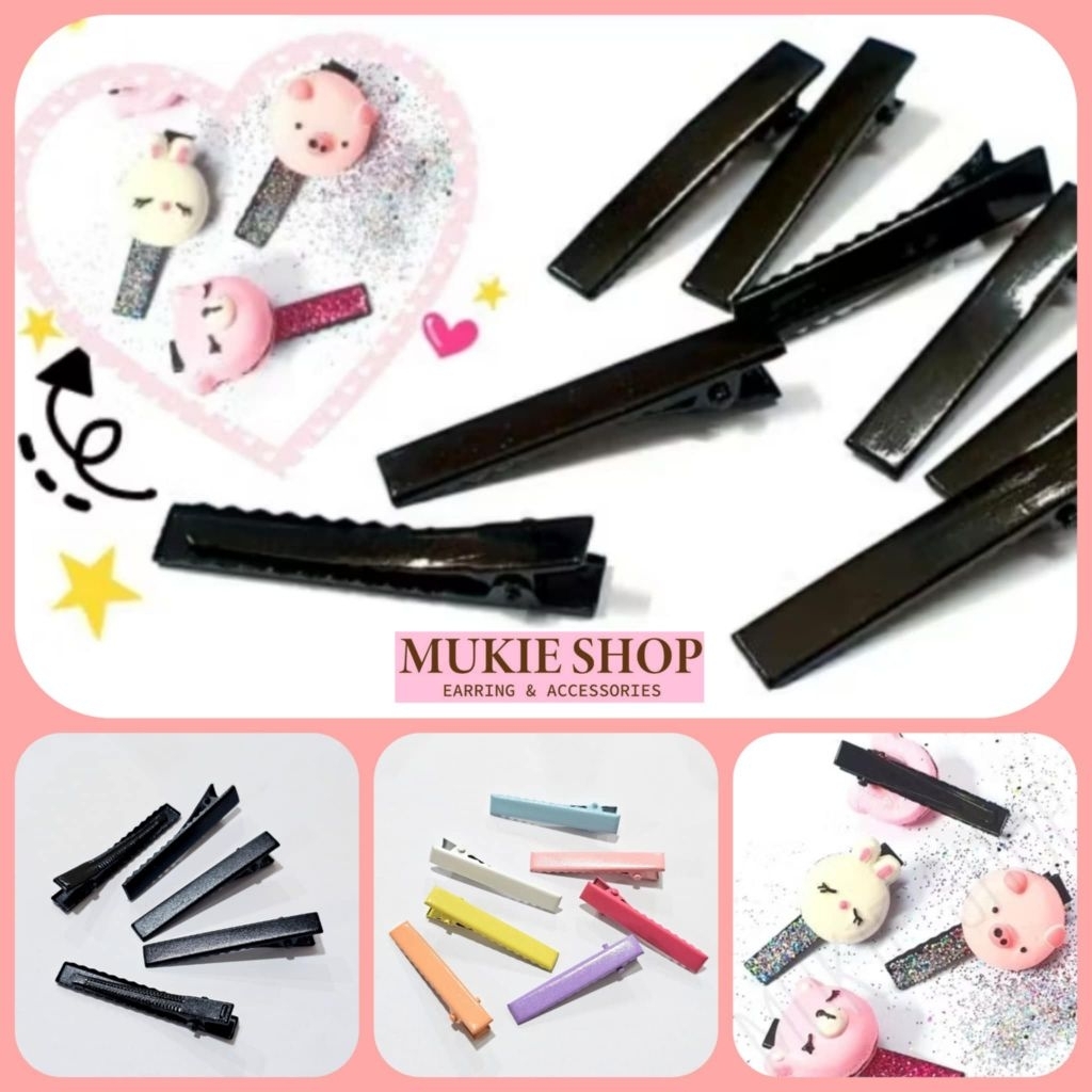 Mellow Shop DIY กิ๊บ ติดผม กิ๊บดำ กิ๊บปากเป็ด ยาว46mm ,55mm