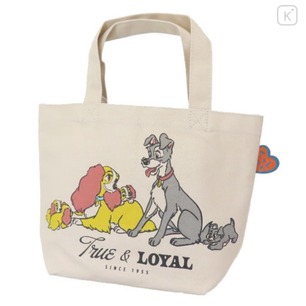กระเป๋าผ้าเลดี้ Mini Tote Bag - Lady and the Tramp