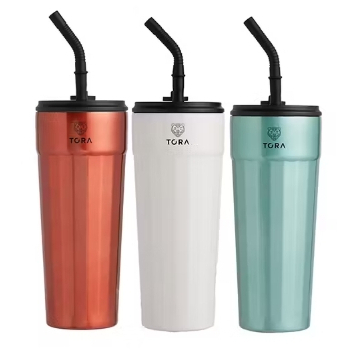 TORA แก้วน้ำสุญญากาศ พร้อมหลอด ALPS 700 mL รุ่น RK4116