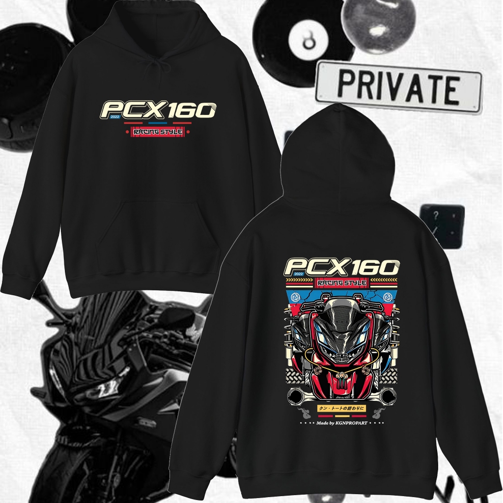KGNPRO | เสื้อฮู้ด PCX 2023 | Hoodie | Polar Fleece ผ้าสำลี | Motocycle