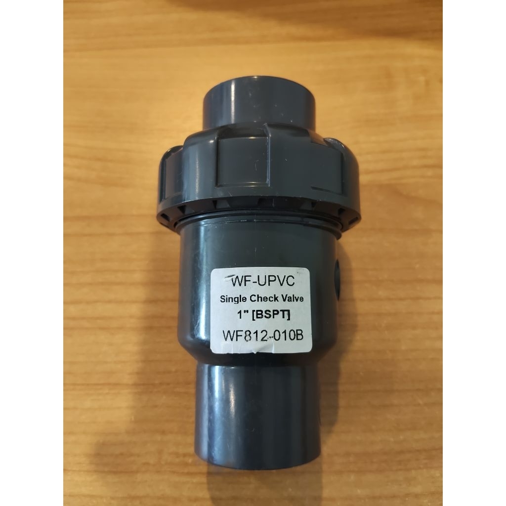 Single union UPVC ball check valve screw 1"