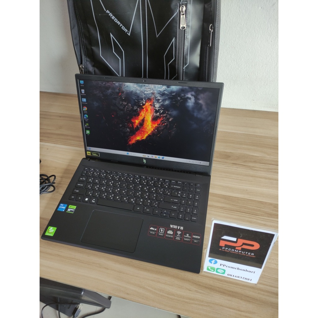💻 โน๊ตบุ๊ค ACER NITRO V 15 RTX4050 เล่นเกมส์แรงๆ ราคา 23,900 บาท