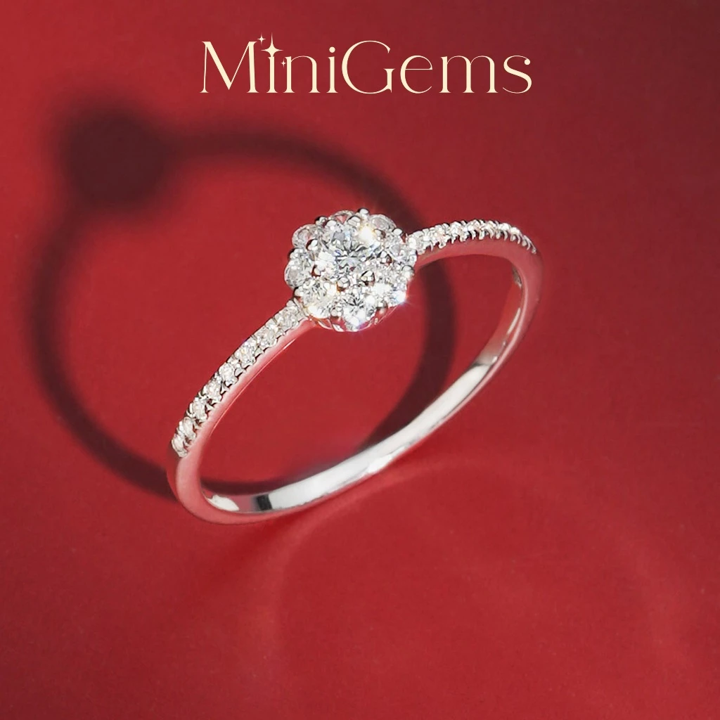 MiniGems แหวน เงินแท้ 92.5 เพชรสวิส(CZ) แหวนคู่ แหวนแต่งงาน แหวนผู้หญิง แหวนผู้ชาย 08913
