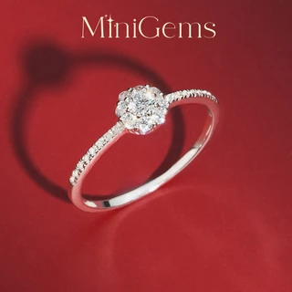 MiniGems แหวน เงินแท้ 92.5 เพชรสวิส(CZ) แหวนคู่ แหวนแต่งงาน แหวนผู้หญิง แหวนผู้ชาย 08913