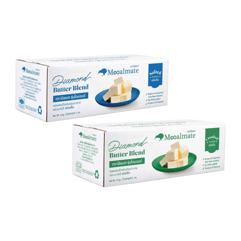 (เฉพาะส่งด่วน) MEALMATE  มีลเมท Diamond Butter Blend 5kg จืด/เค็ม