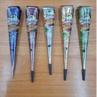 เฮนน่าเพ้นท์ตัว GOLECHA henna สีเพ้นท์ฮาลาล all types of HENNA body paint temporary hand art