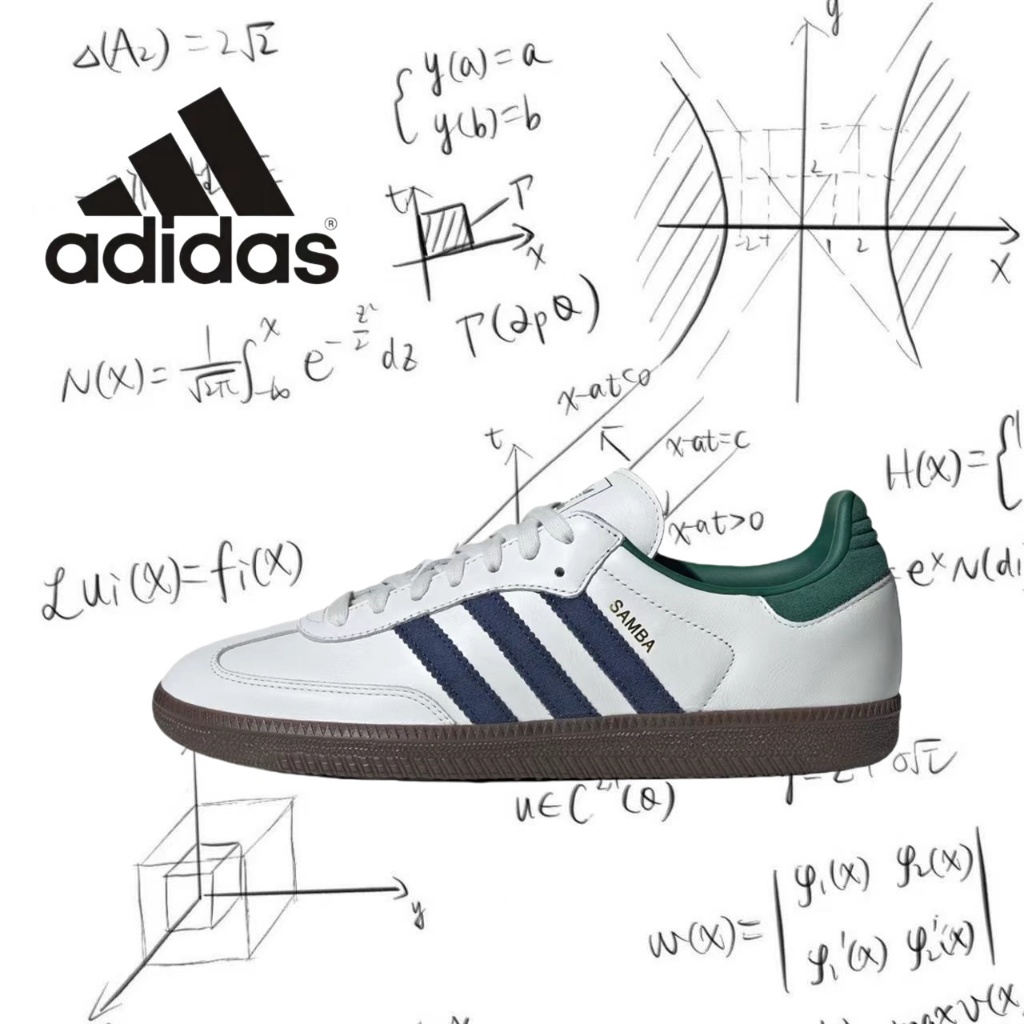 ✨ของแท้ 100 %✨  adidas originals Samba OG IH4882 สีขาว/เขียว/น้ำตาล
