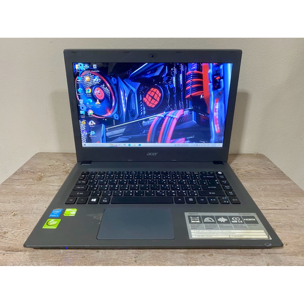 ขาย โน๊ตบุ๊ค Acer Aspire E5-473G intel Core i3-5005U CPU 2.00 GHz RAM 4 GB HDD 500 GB