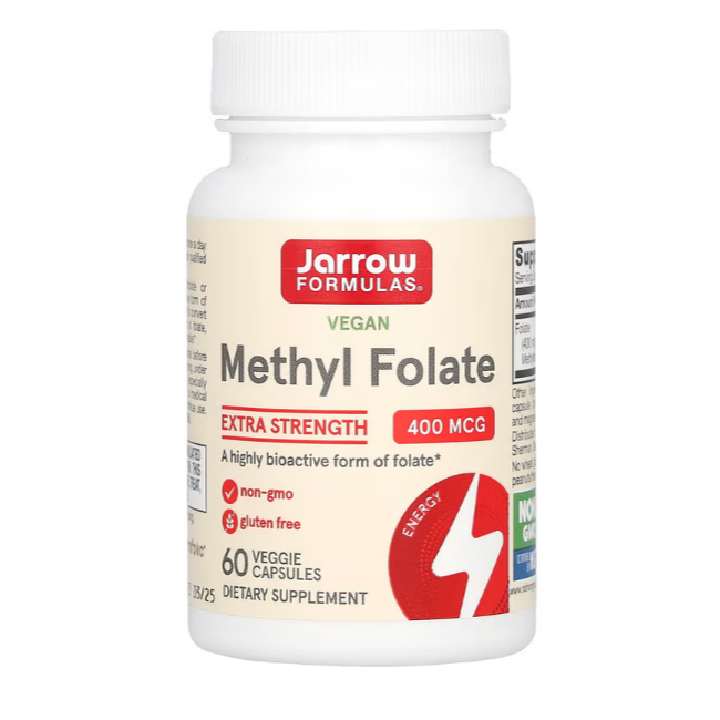 Methyl Folate, 400 mcg, 60 Veggie Caps, EXP: 2027