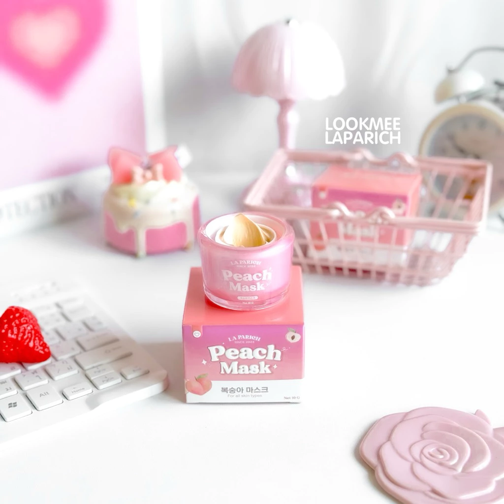 (10กรัม) LA PARICH PEACH MASK (มาส์กพีชลาปาริช) สกินแคร์ ผิวหน้า (เจ้าของแบรนด์) thumbnail 4