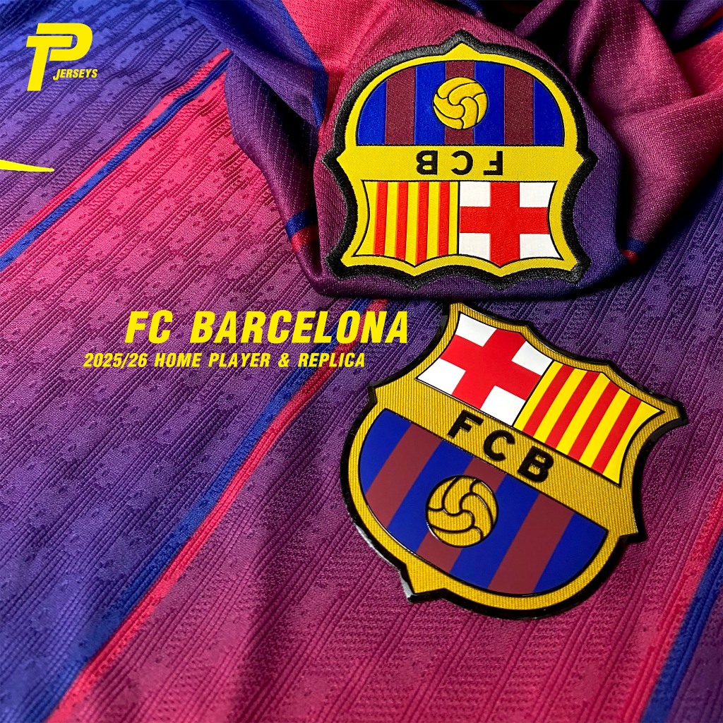 เสื้อฟุตบอล FC Barcelona 2025/26 Home เสื้อบาร์เซโลน่า ของแท้