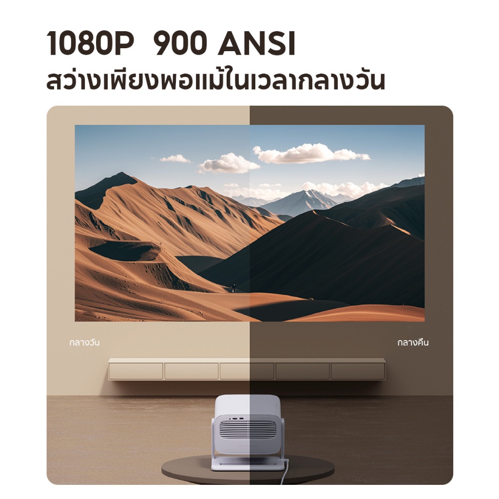 [New] Wanbo Vali 1 900 ANSI  Projector มุมกว้าง 200°การปรับเทียบอัจฉริยะ โปรเจคเตอร์ พกพา Android 11.0 อัพเกรดใหม่ - รูปที่ 5