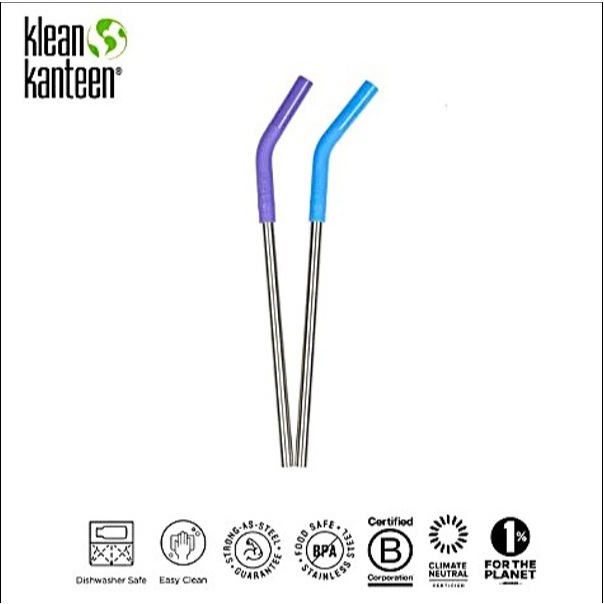 Klean Kanteen - 8mm Straw 2-Pack - Past Season หลอดสแตนเลส สตีล