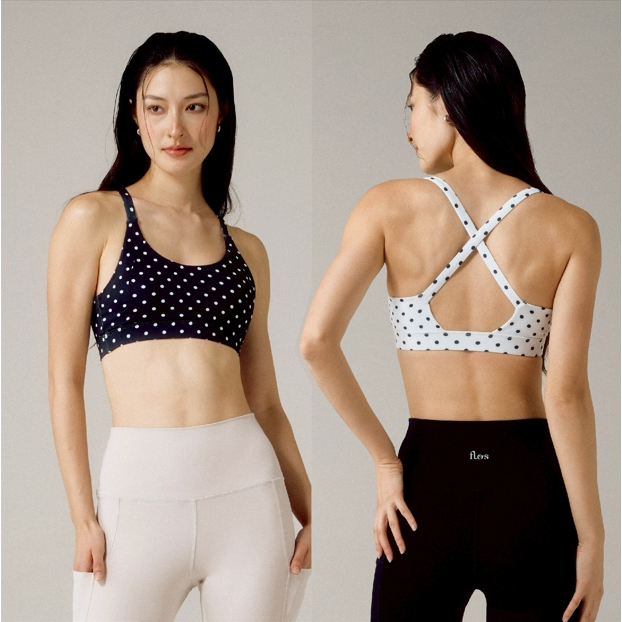 Lily Sports Bra (Polka Dot) – The Flos Club