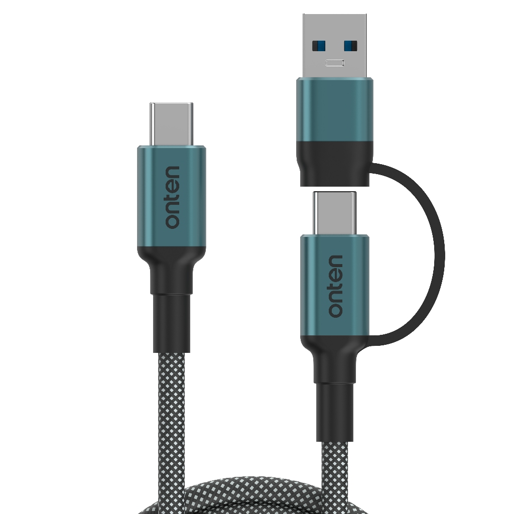 Onten CC205 2in1 USB3.2 10Gbps Cable Support Video 4K60Hz สาย Type C USB3.2 10Gbps ต่อภาพออกจอได้ รองรับ iPhone 15