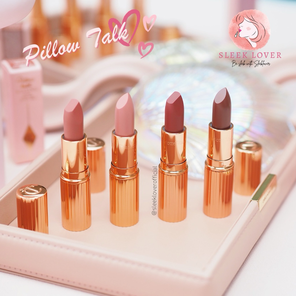 [เหลือ 360.- “เก็บโค้ดทักแชท”]  พร้อมส่ง&แท้ป้ายไทย Charlotte Tilbury Pillow Talk Lipstick 3 Shades – โปรปัง