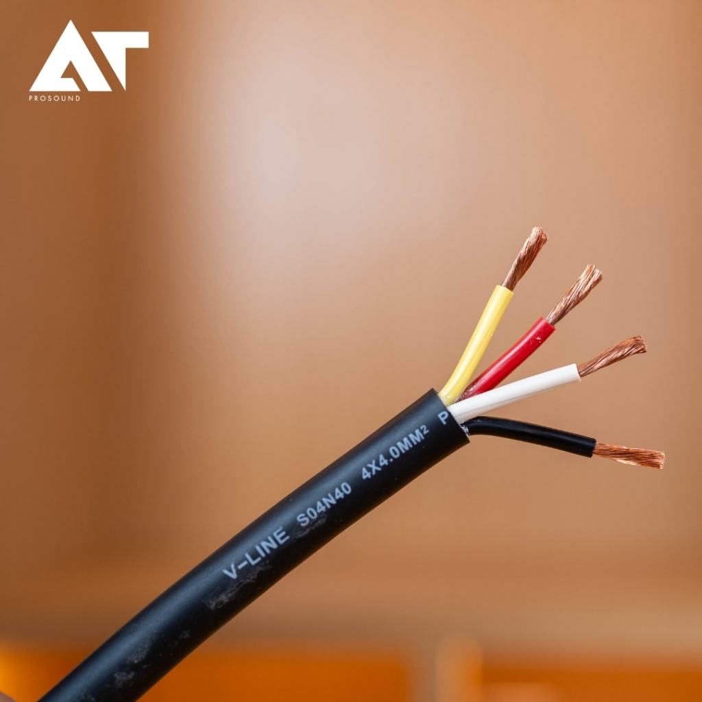 VL AUDIO VLine S04N40 (ราคา 1-5 เมตร) สายลำโพง 4 คอร์คุณภาพสูง สายมีความนุ่ม ม้วนเก็บง่าย AT Prosoun